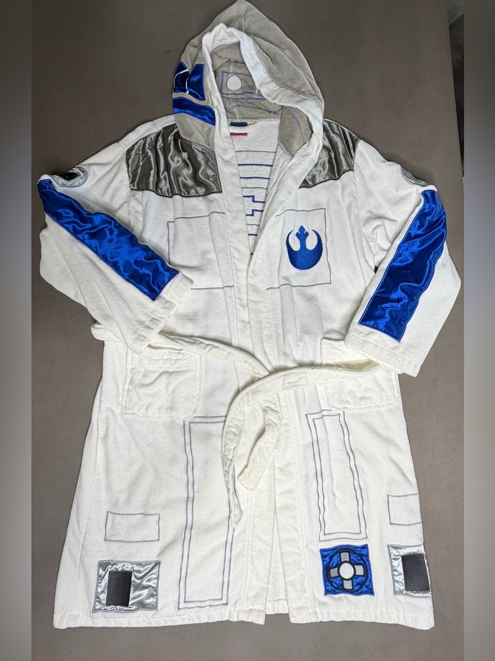Star Wars The Robe Factory R2D2 Hooded Bathrobe - OSFM